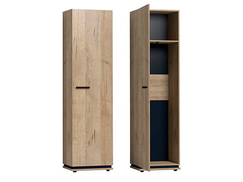 Oslo 8 Гостиная Шкаф для одежды и белья дуб серый Craft-черный Глазов