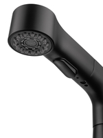 Смеситель для раковины с выдвижным изливом WONZON & WOGHAND, Черный матовый (WW-121B108-MB)