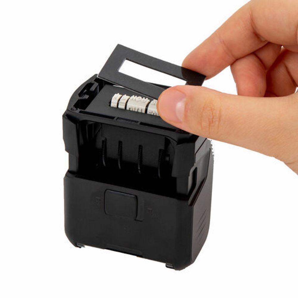 Датер со свободным полем, оттиск 41 х 24 мм, синий, TRODAT 4750 PRINTY 4.0, корпус черный, 141304