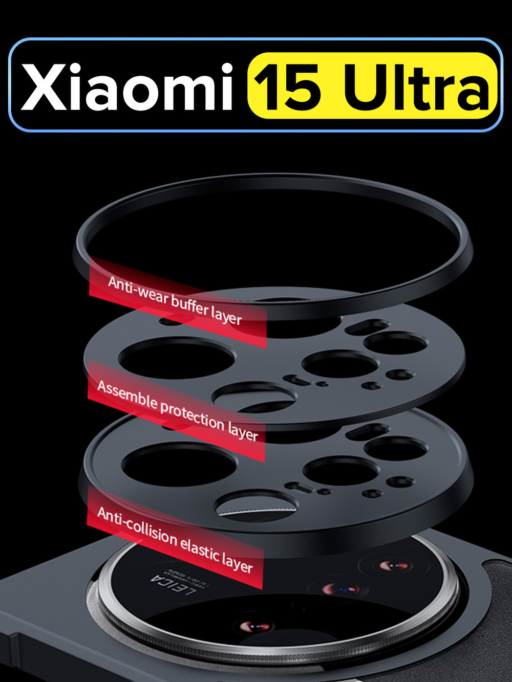 Чехол для Xiaomi 15 Ultra c MagSafe противоударный с усиленными углами XUNDD