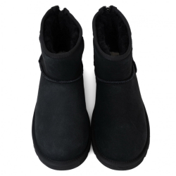 UGG Mens Classic Mini Zip II Black