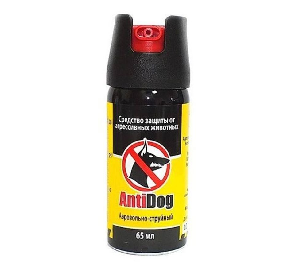 Баллончик для самообороны от собак Antidog 65 мл