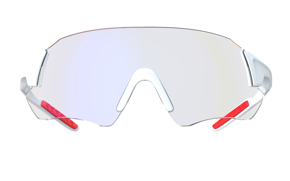 Спортивные очки 720armour Kamikaze+ / Matte White Red Rubber / Photochromic Smoke Light Blue Lens