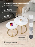 Комплект журнальных столов Акцент - керамогранит 201GLGWKER