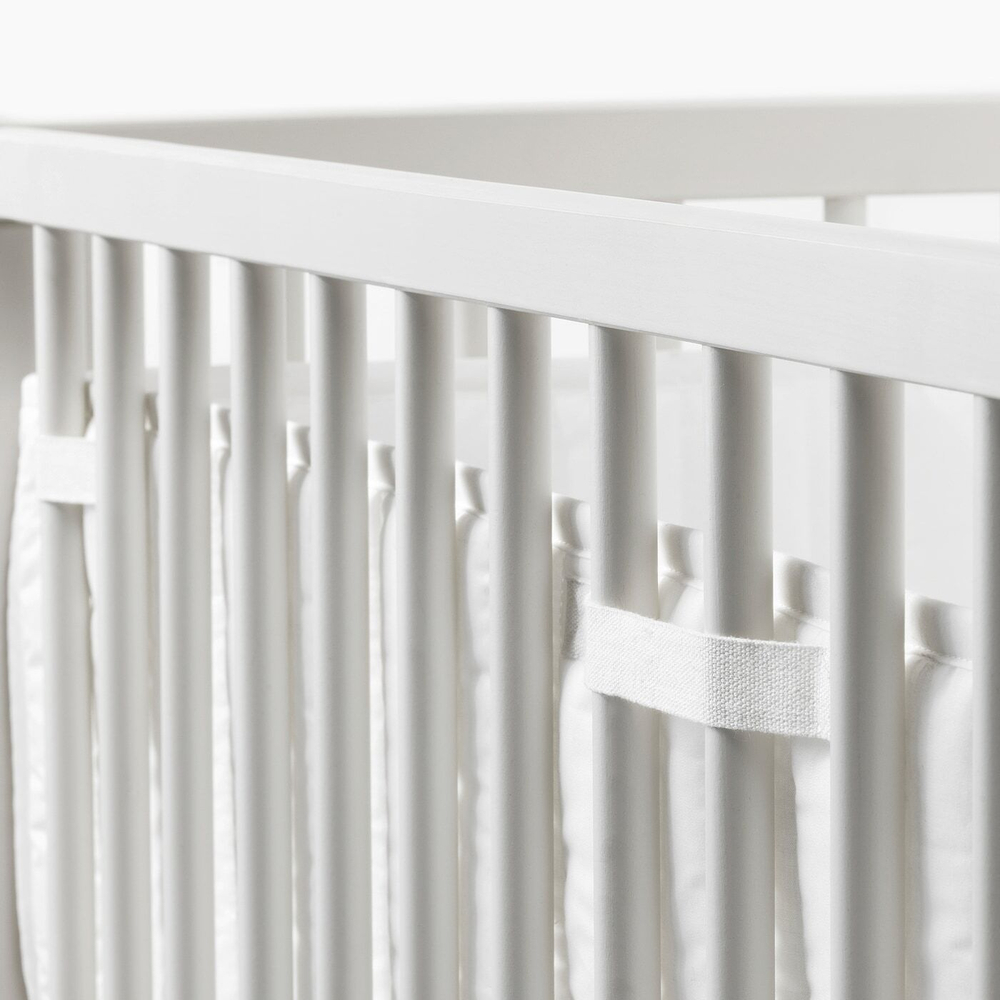 IKEA LEN  (ИКЕА ЛЕН)  -  Протектор для кроватки, белый, 60x120 см