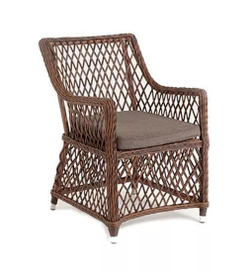 "Латте" плетеное кресло из искусственного ротанга, цвет коричневый