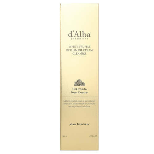 d'Alba, очищающий крем-молочко с маслом белого трюфеля, 150 мл (5,07 жидк. унции)