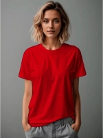 Футболка однотонная базовая хлопок унисекс Баракаттекс