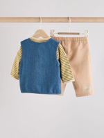 Комплект из трех предметов для малышей Next E63-362, Синий, Бежевый