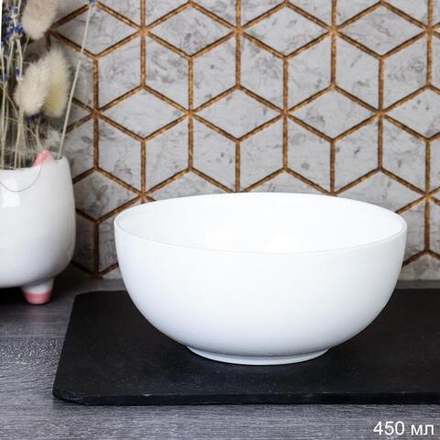 Салатник 410 мл 127 мм / FLZKW50 (WHITE) /уп 72/