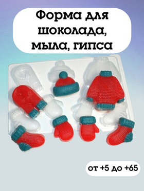 Форма пластиковая Вязаные МИНИ