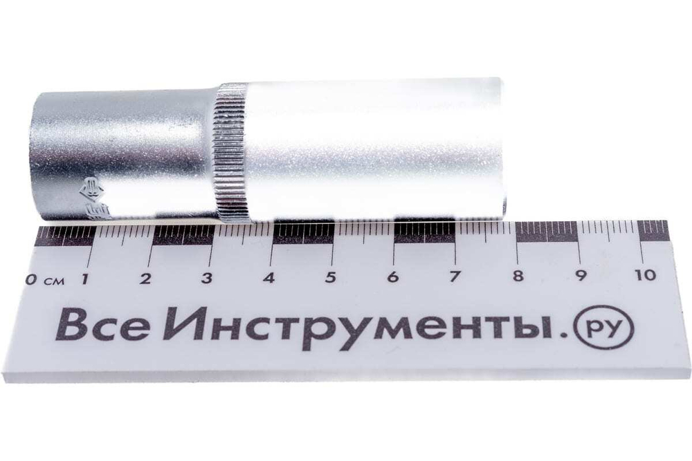 Головка торцовая удлиненная МАСТЕР (17 мм; 1/2"; Cr-V; FLANK) Зубр 27726-17