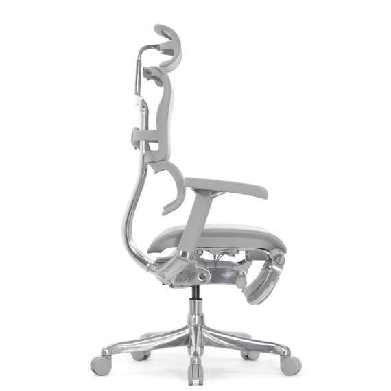 Кресло FALTO Ergohuman Elite 2 с подножкой ( серый каркас /сетка светлаяT-168-B2 Natural)