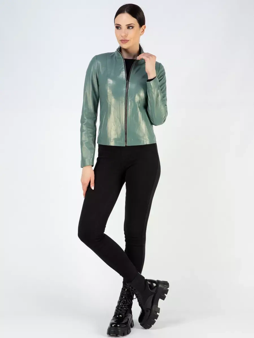 Кожаная куртка демисезонная