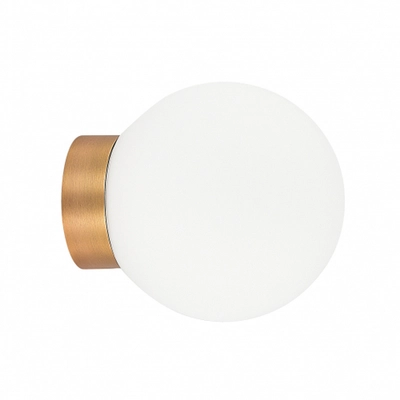 Светильник накладной MUNICH под лампу G9,  опаловое стекло,  основание цвета бронза,  D150xH168мм,  IP54