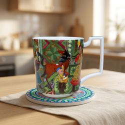 Кружка из костяной керамики