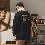 Мужской весенний и осенний свитшот от бренда JIELEINUO свободный стиль.