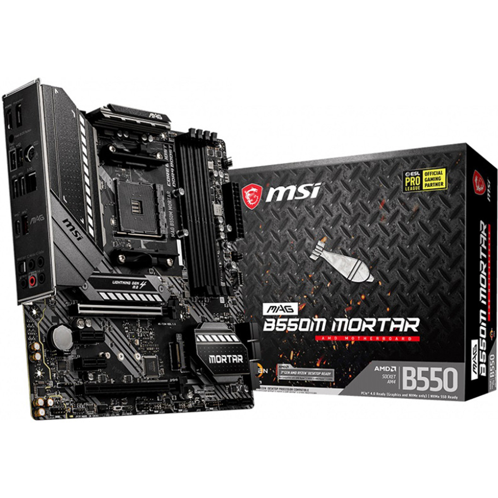 Материнская плата MSI MAG B550M MORTAR (AM4, MATX)