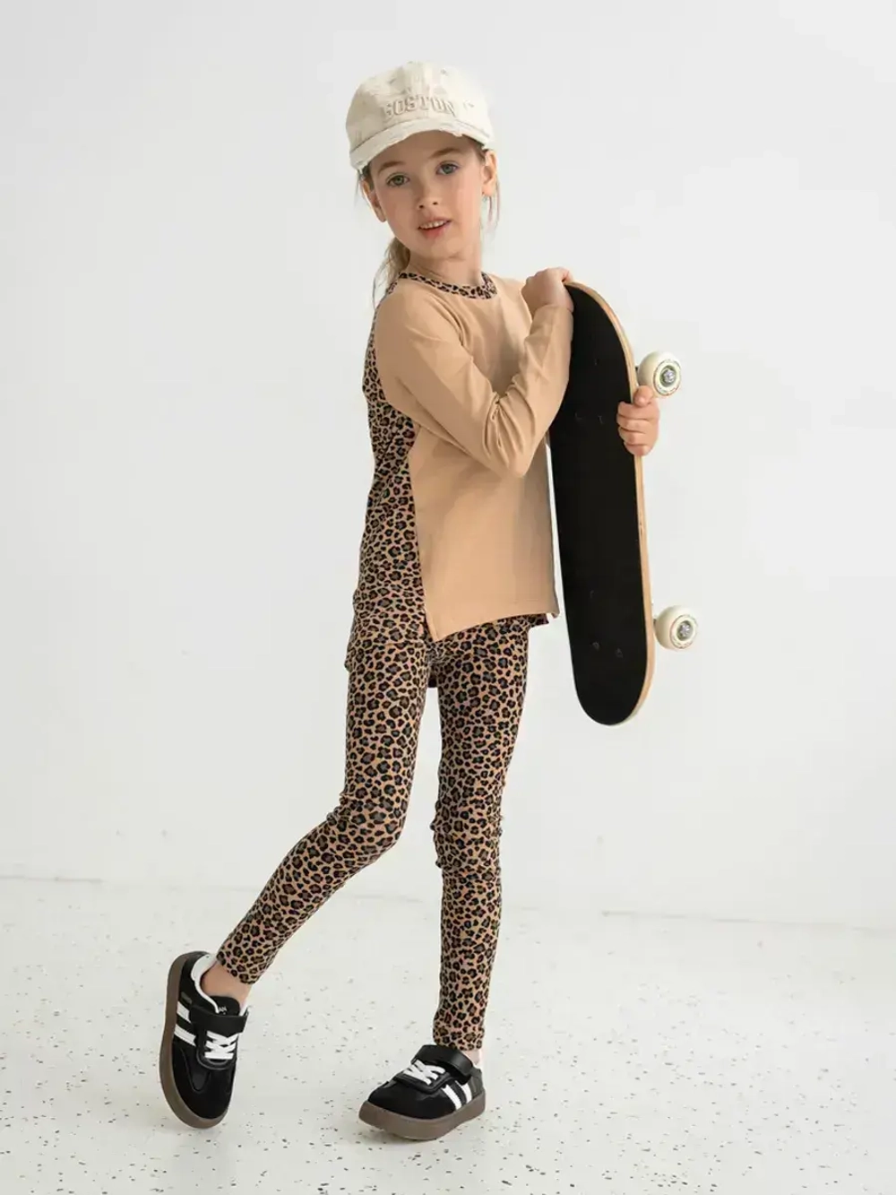 Костюм для девочки, лонгслив и леггинсы