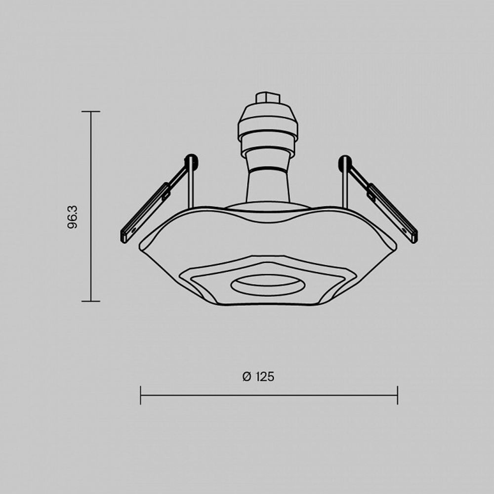 Встраиваемый светильник Maytoni Gyps DL284-1-01-W
