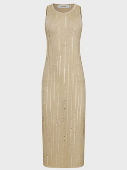 Платье-майка вязаное с люрексом