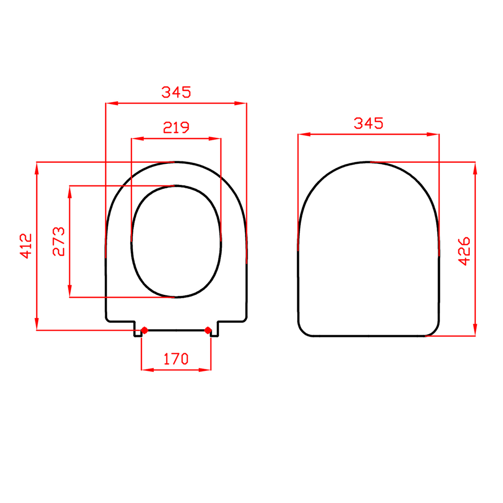 Сиденье для унитаза Amalfi белое дюр.нерж.кр. "Art/Fest" (Sanita Lux)