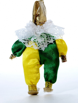 Кукла фарфоровая на елку Гномик