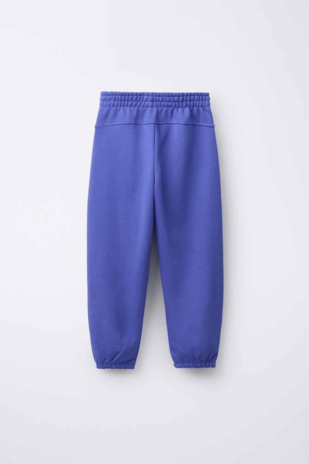 ZARA БРЮКИ-ДЖОГГЕРЫ С НАДПИСЬЮ, ГОЛУБОЙ