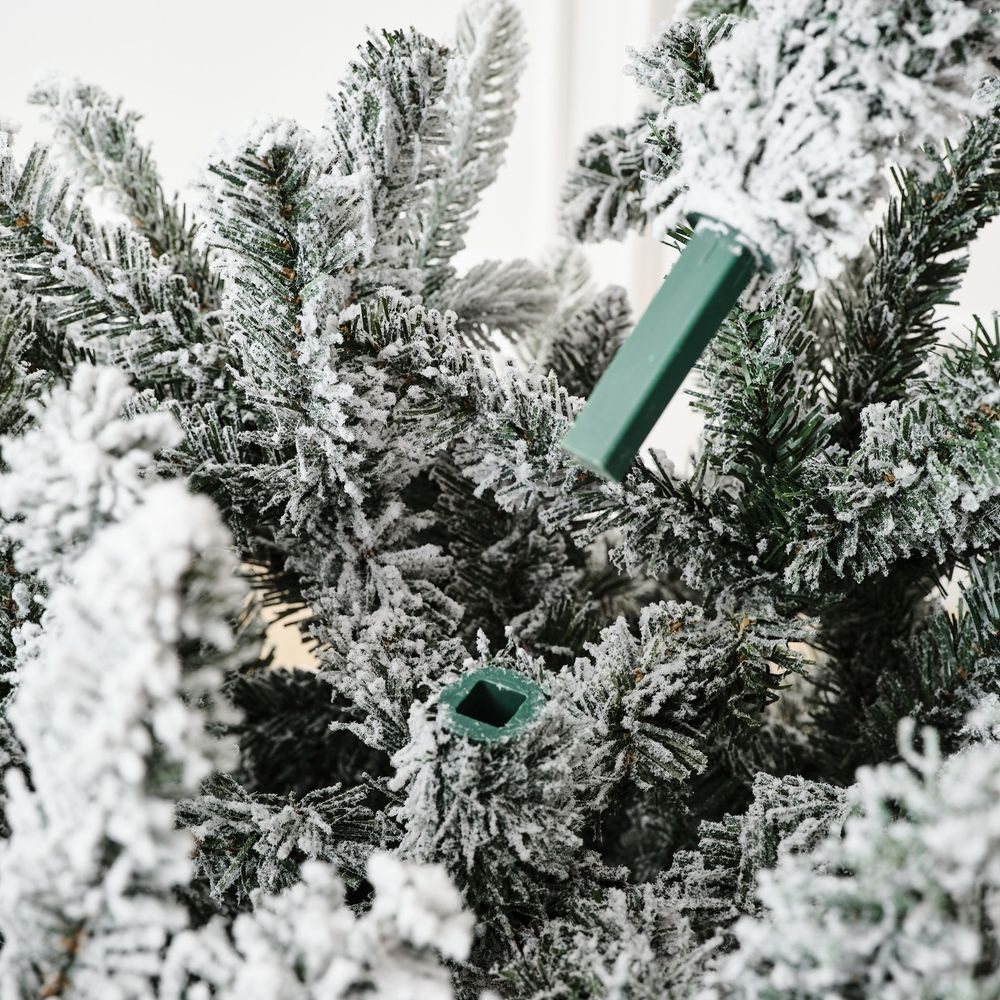 Заснеженная елка «Bourget» (Литая+пвх) 150 см / 1,5 м