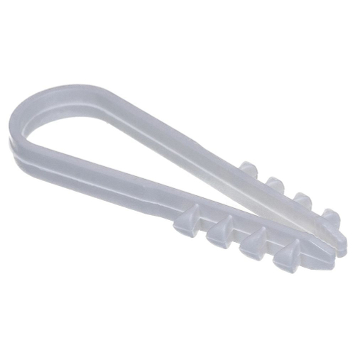 REXANT Дюбель-хомут круглый d11-18мм белый 100шт/упак 07-4502