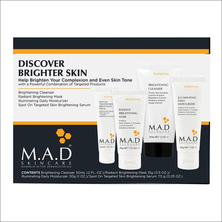 Дорожный набор препаратов для осветления кожи M.A.D. skincare Brightening Discover Kit