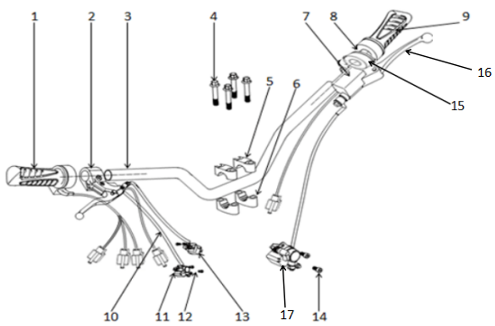 Запчасти A к квадроциклу Motax Gekkon E1300