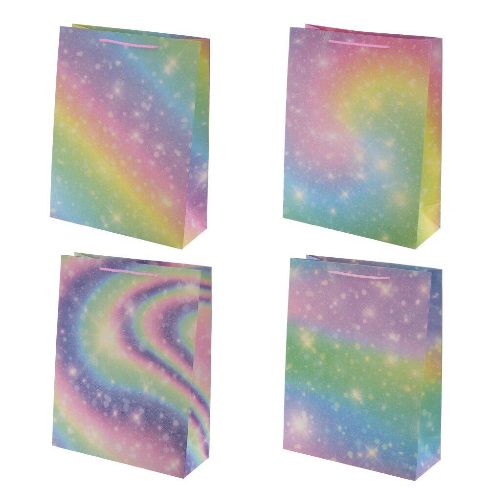 GAEM Пакет подарочный L (бумага 210г/м2, блок микс 12шт), L31 W12 H39,5 см, 4в.