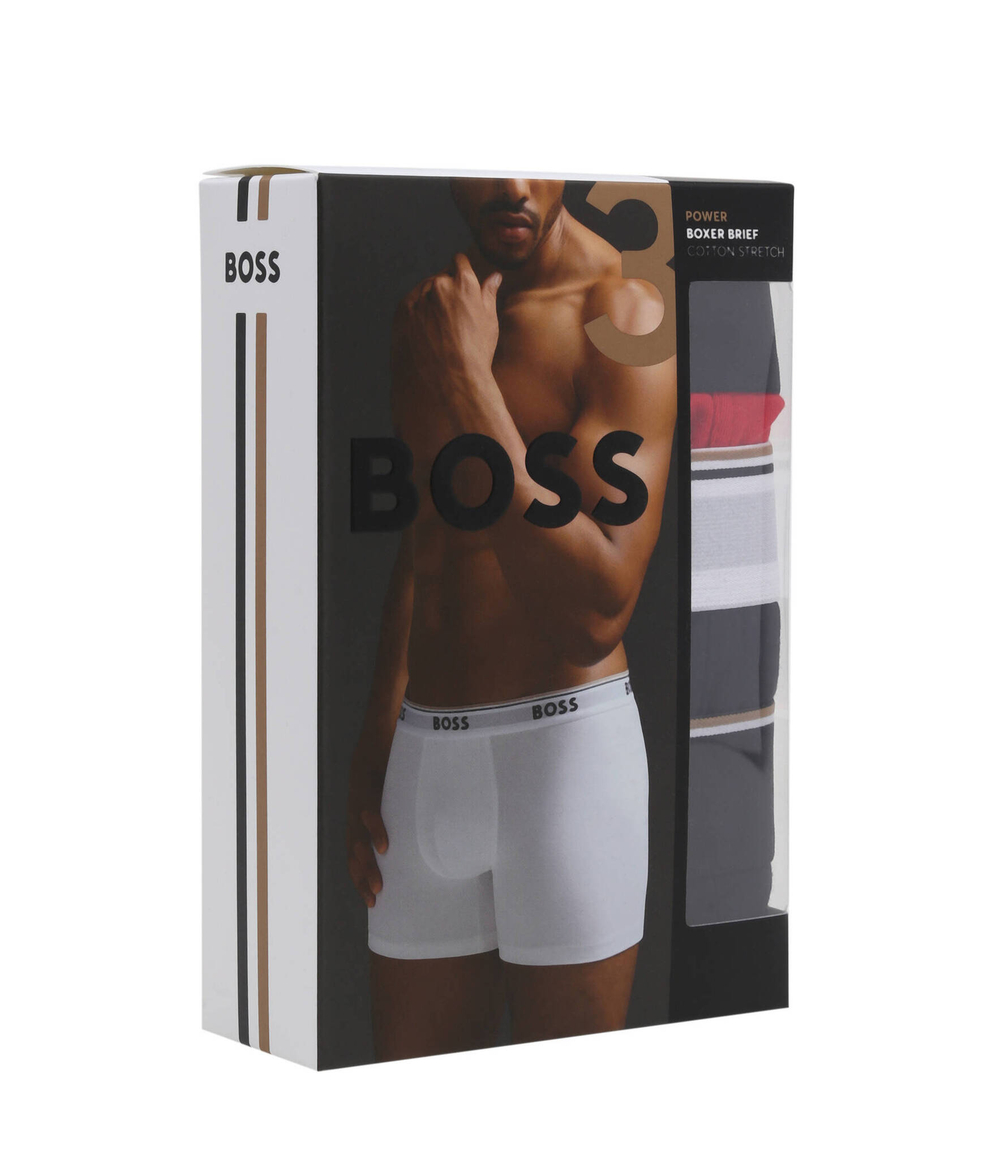 Трусики-боксеры 3шт. BOSS BLACK - черный(50519607)