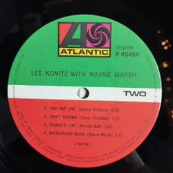 Винтажная виниловая пластинка LP Lee Konitz With Warne Marsh (Japan 1976) (Obi)