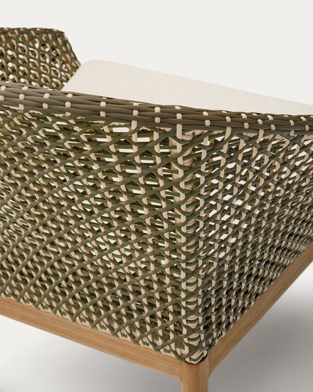 Кресло Olbia из искусственного ротанга и массива тика La Forma Испания