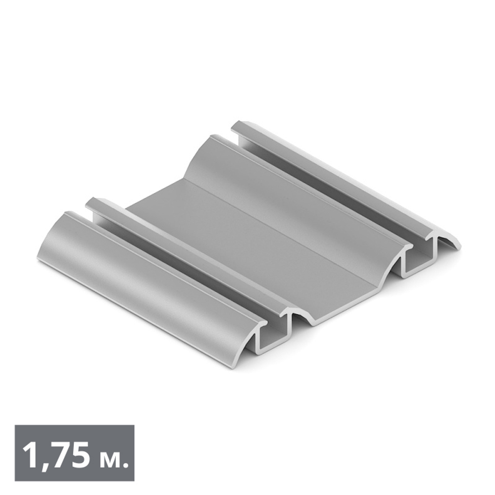 СТАНДАРТ Направляющая нижняя двухполозная (1,75 м) хром матовый (AL) (AS0504) Aristo