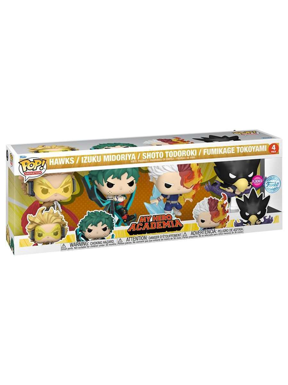 Фигурка Funko POP! Animation My Hero Academia Hawks/Izuku/Shoto/Fumikage (FL) (Exc) 4PK 78045