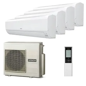 Мультисплит система на 4 комнаты Hitachi RAK-18RPE x 4 / RAM-70NP4E
