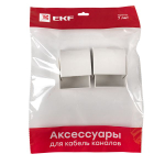 Заглушка (60x40) (4 шт) белая EKF-Plast