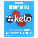 Kiss My Keto, Жевательные конфеты, кусочки ягод, 8 пакетиков по 25 г (0,88 унции)