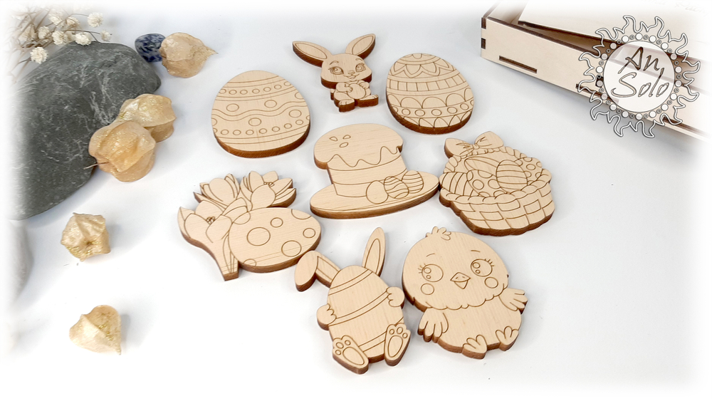 Магниты-раскраски "Пасхальные"