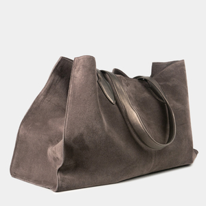 Шоппер замшевый Boheme цвета латте