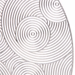 Салфетка на стол 38см «Бесконечность», серая