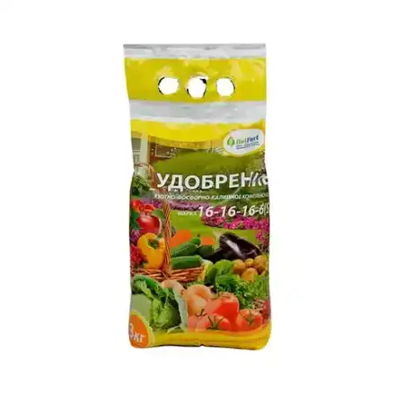 Удобрение гранулированное АФК, марка 16-16-16, 3кг, РБ