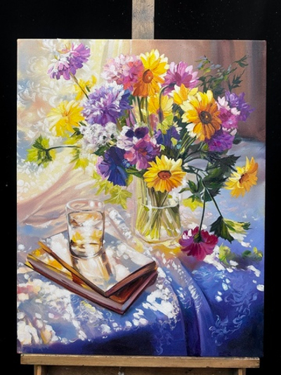 Весенний букет в вазе