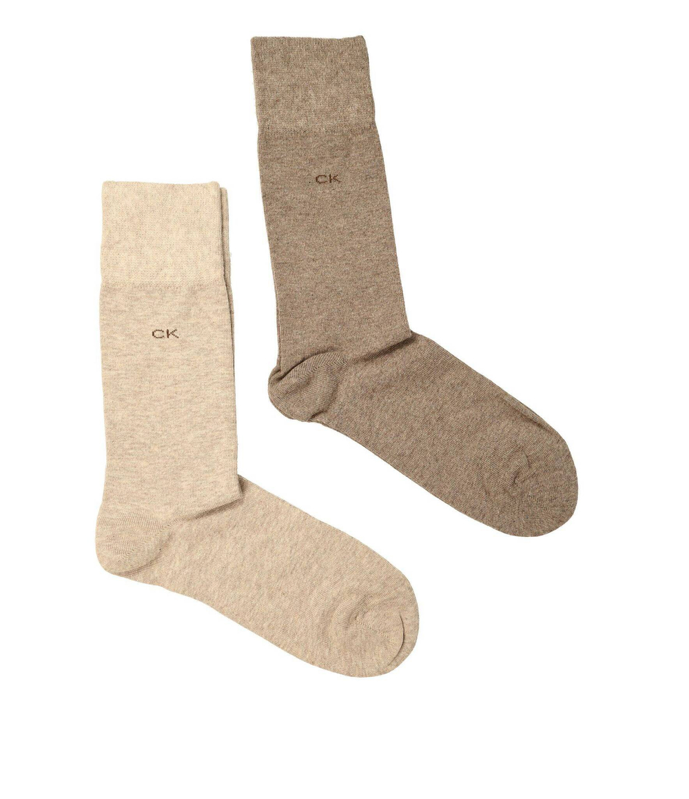 носки 2 пары Calvin Klein - серый(701218631)