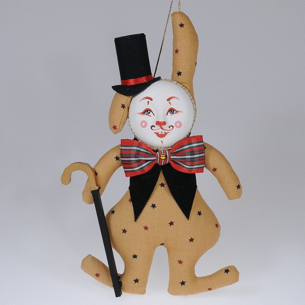 Ёлочная игрушка Кролик-франт