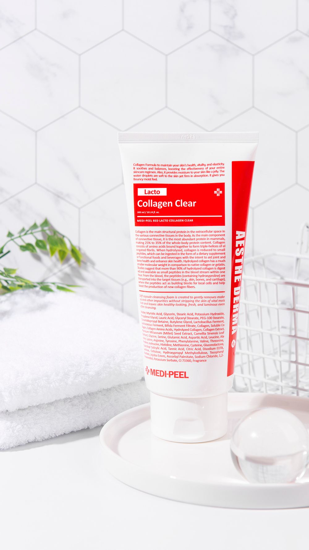 MEDI-PEEL Пенка для умывания с коллагеном и пробиотиками RED LACTO COLLAGEN CLEAR