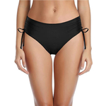 Черные женские плавки с утяжкой по бокам